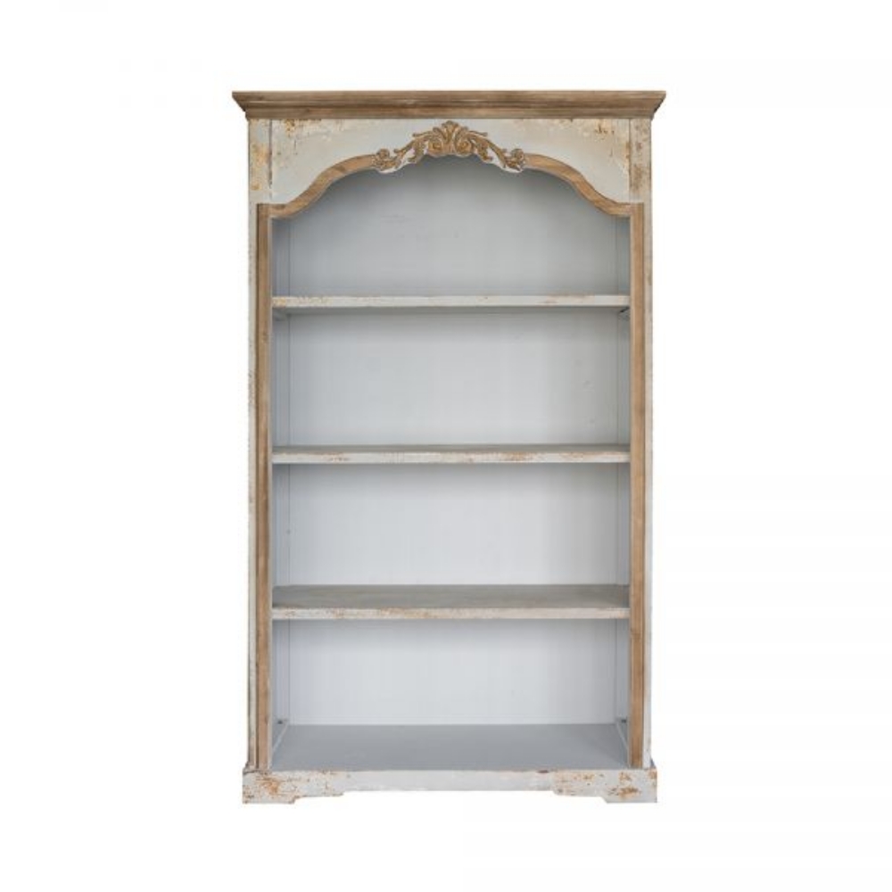 Picture of WHITE ARCHED TOP BOOKSHELF