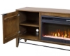 Picture of DELRAY GOLDEN BROWN FIREPLACE TV STAND