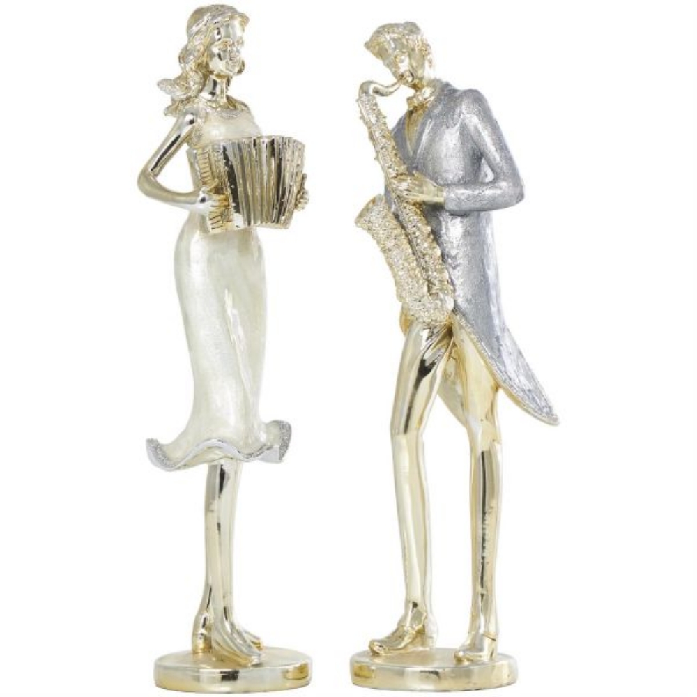 Picture of GOLD RESIN MUSICIANS PAIRED SET