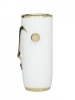 Picture of WHITE AND GOLD 11'' FACE VASE