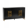 Picture of CORINTHIAN BLACK AND GOLD SIDEBOARD