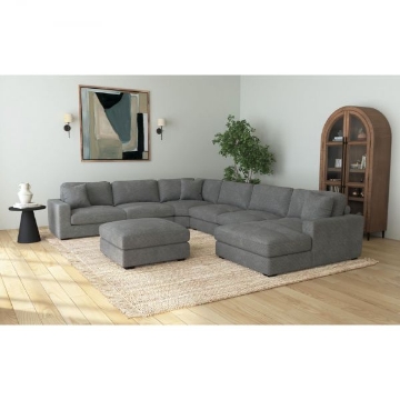 Picture of ARIZONA CHARCOAL SEVEN PIECE SECTIONAL AND OTTOMAN