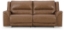Picture of TRASIMENO BROWN LEATHER RECLINING SOFA
