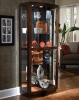 Picture of DARK BROWN CURVED FRONT CURIO