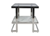 Picture of HADFIELD MARBLE & SILVER END TABLE