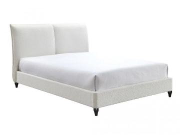 Picture of JENN QUEEN WHITE UPHOLSTERED BOUCLE BED