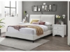 Picture of JENN QUEEN WHITE UPHOLSTERED BOUCLE BED