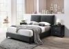 Picture of JENN KING CHARCOAL BLACK UPHOLSTERED BED