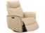 Picture of INMAN TAUPE POWER LEATHER RECLINER