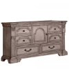 Picture of TAUPE WEATHERED SEVEN DRAWER DRESSER