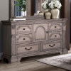 Picture of TAUPE WEATHERED SEVEN DRAWER DRESSER