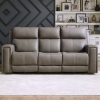 Picture of CAMDEN LIGHT GRAY POWER LEATHER SOFA